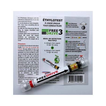 Breathalyser manufactured in France.