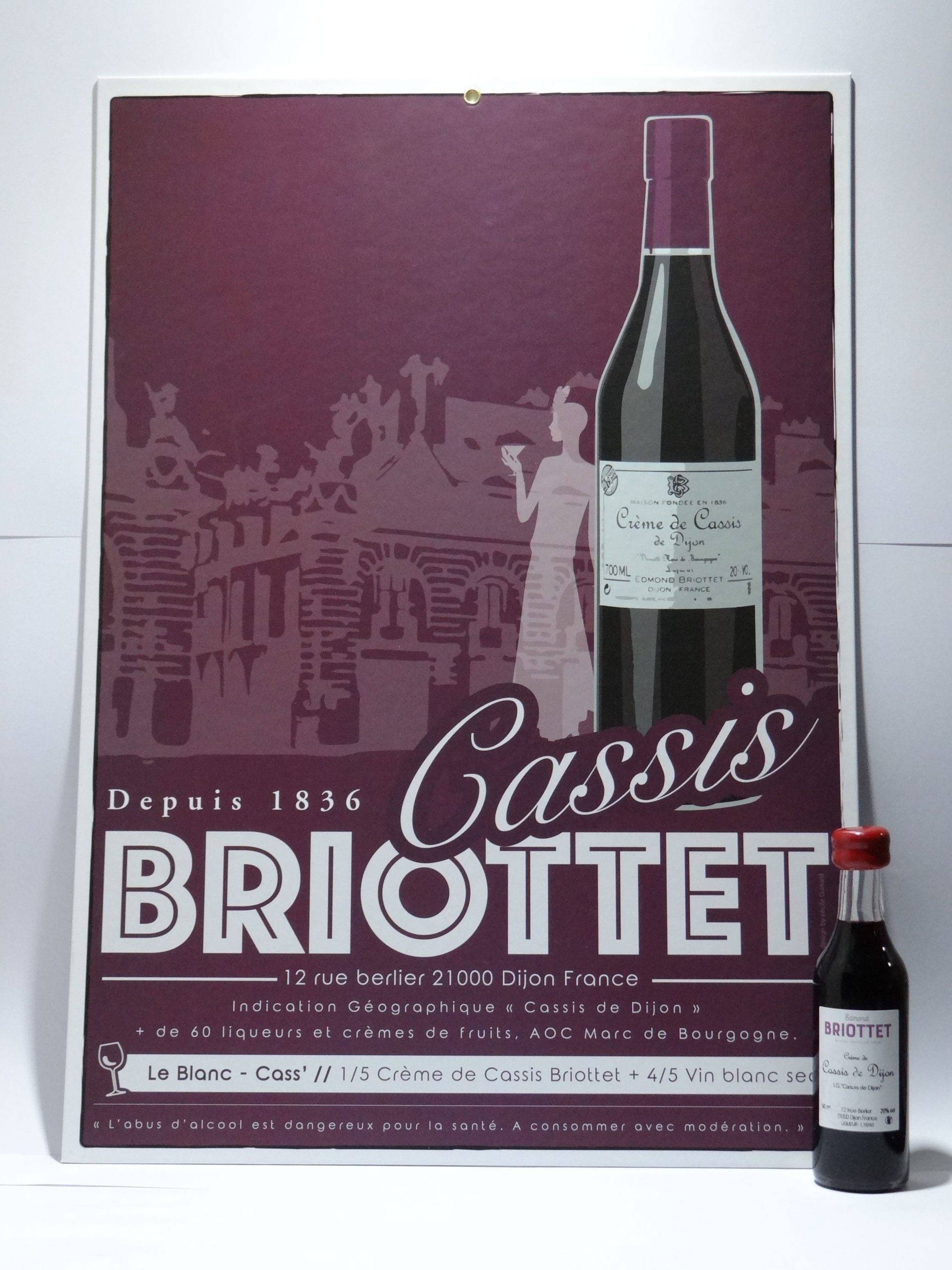 Poster for Maison Briottet, an independent French liqueur producer since 1836