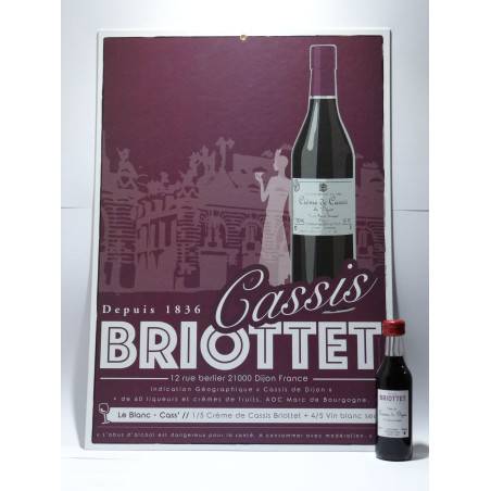 Briottet Cassis poster with bottle