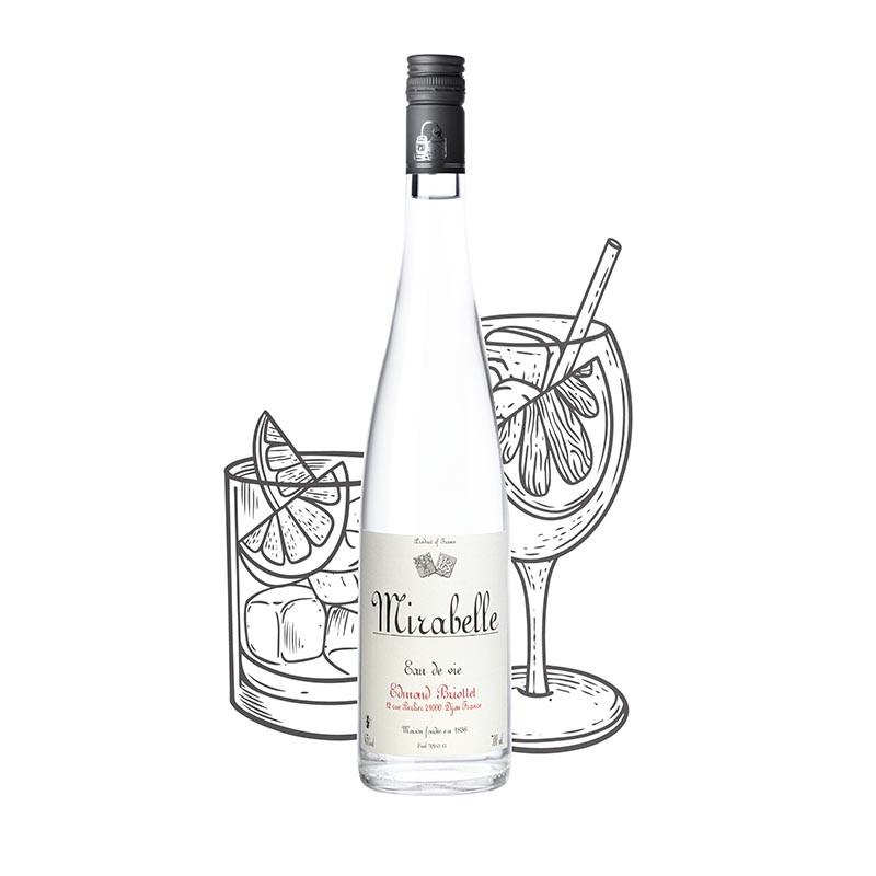 Eau de Vie de Mirabelle de la Maison Briottet, liquoriste indépendant