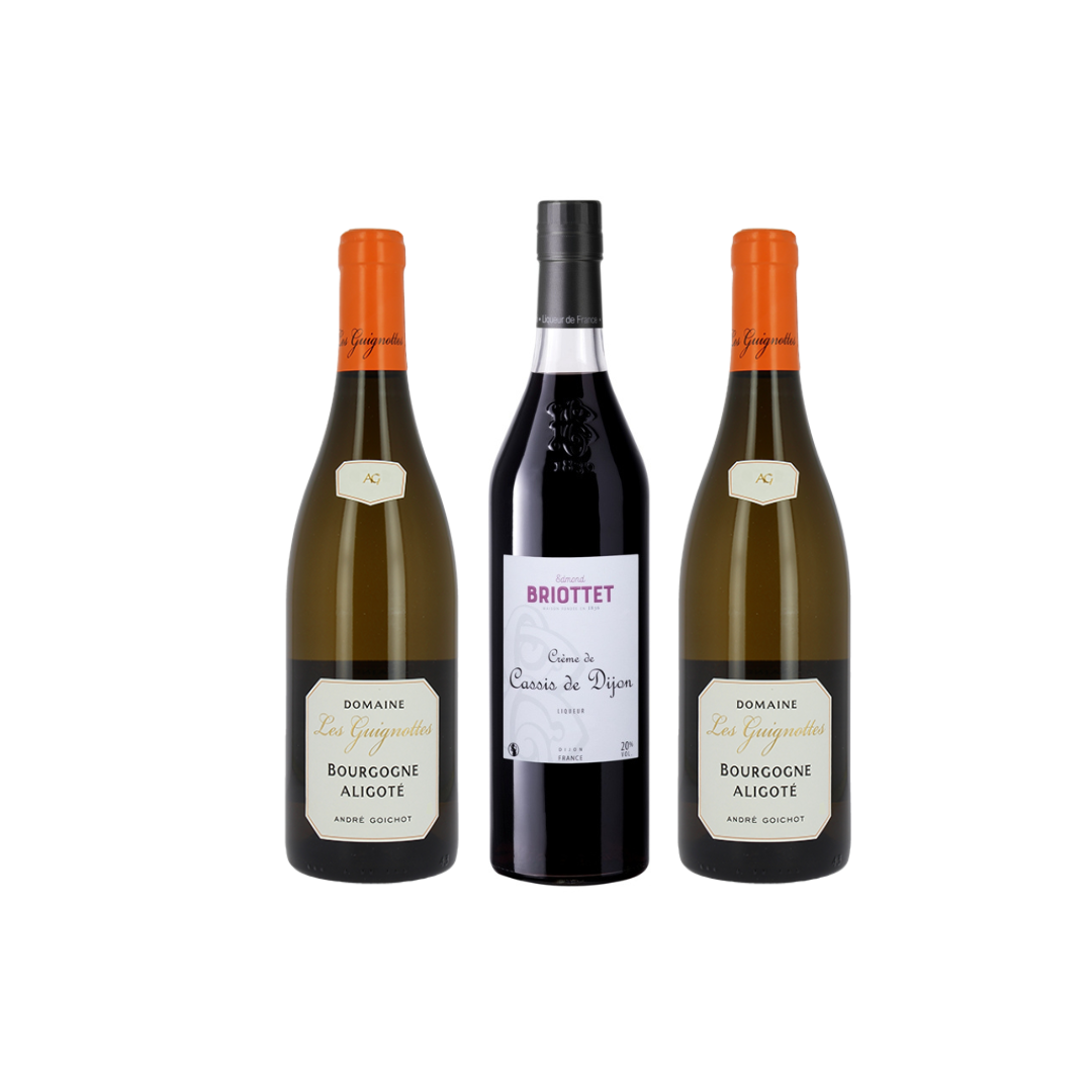 sélection l'incontournable ou coffret du chanoine vin blanc cassis