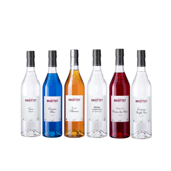 Sélection Summer Cocktails Liqueurs de la Maison Briottet