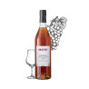 Bottle of Maison Briottet XO Cognac, 40% alcohol by volume, 70cl, with two cocktail glasses and ice cubes